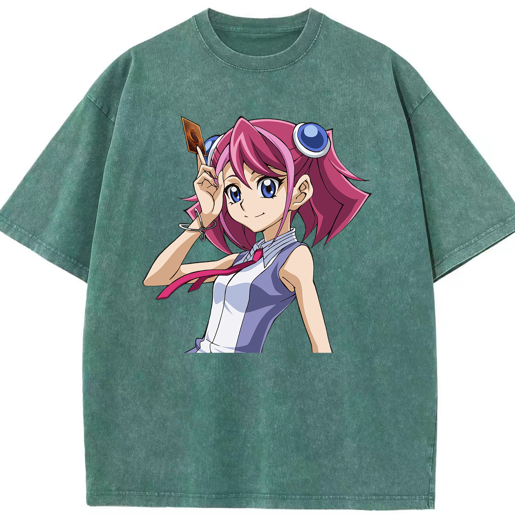 （画像用） 遊☆戯☆王 Yu-Gi-Oh! 綿100% ヴィンテージ風 半袖Tシャツ（フロントプリント）